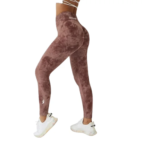 Brown Scrunch Leggings