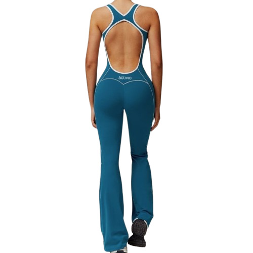 Blue Wide Legs Jumpsuit