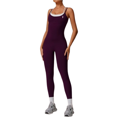Maroon Comfort Jumpsuit