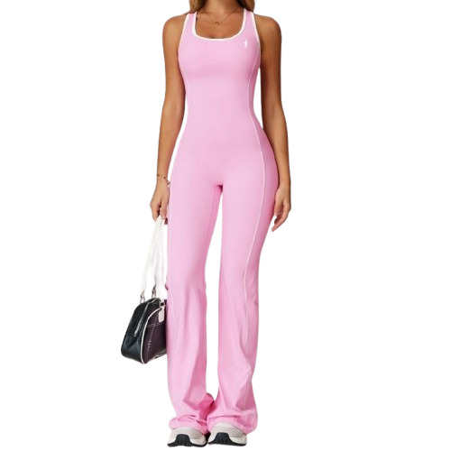 Pink Wide Legs Jumpsuit