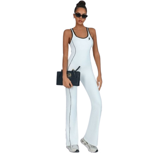 White Wide Legs Jumpsuit