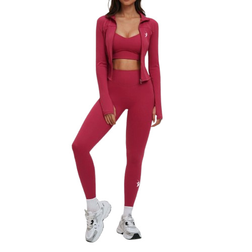 3 Piece Activewear Set (Red)