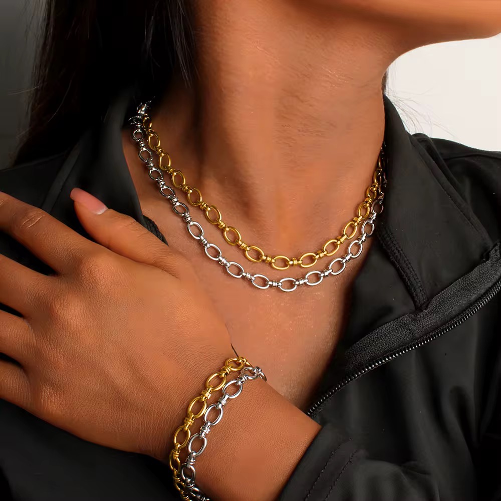 Jewelry set (Necklace +Bracelet )