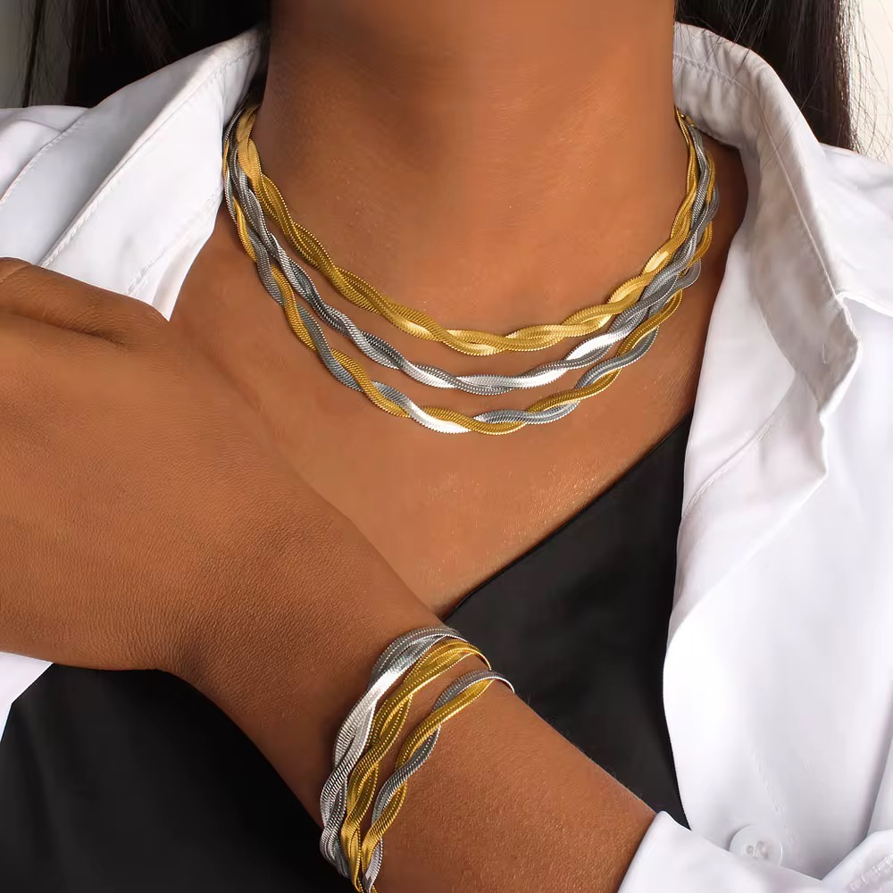 Jewelry set (Necklace + Bracelet )