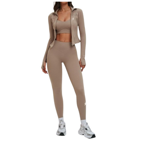 3-Piece Activewear Set. (Neutral Beige)